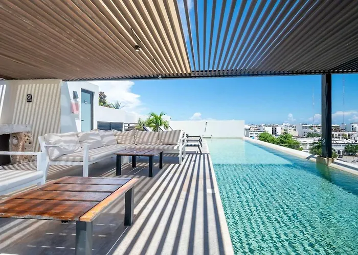 2br W Rooftop Pool & Backyard * Playa del Carmen