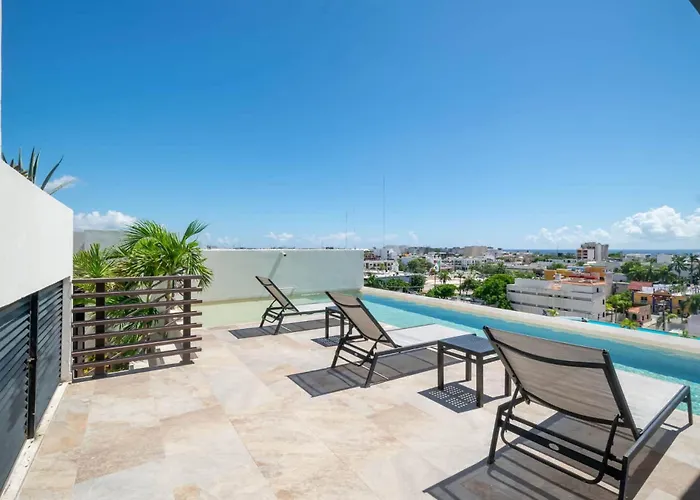 2br W Rooftop Pool & Backyard * Playa del Carmen